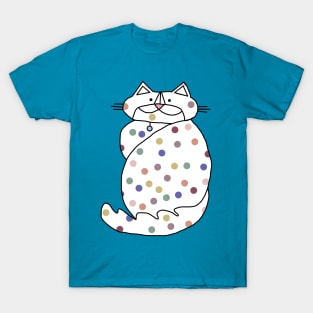 Balanced Spotty Cute Cat T-Shirt